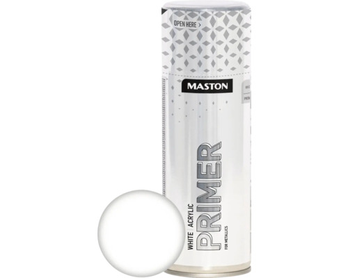 MASTON Spuitlak Primer acryl wit 400 ml