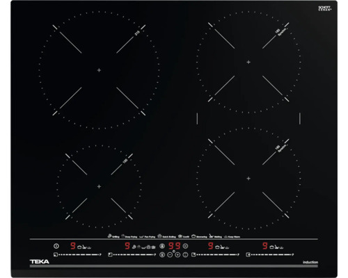 TEKA Inductiekookplaat frameloos IZC64630BKMST 4 kookzones zwart 60x51cm
