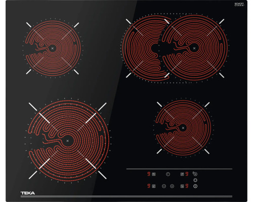 Inductiekookplaat met vier kookzones
