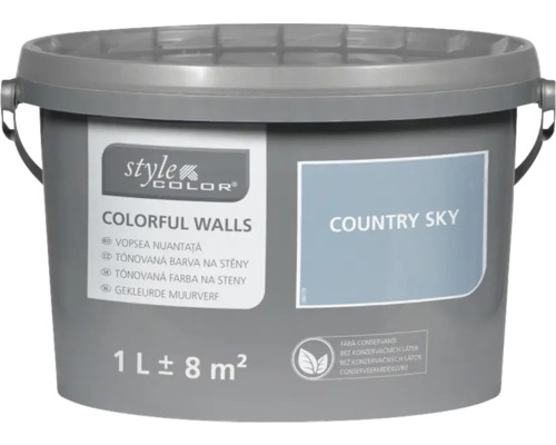 STYLECOLOR Colorful Walls Muur- en plafondverf Country Sky 1 l