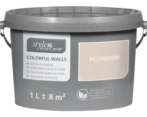 STYLECOLOR Colorful Walls Muur- en plafondverf Mushroom 1 l