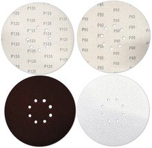 Verschillende schuurpapieren met gatenpatroon