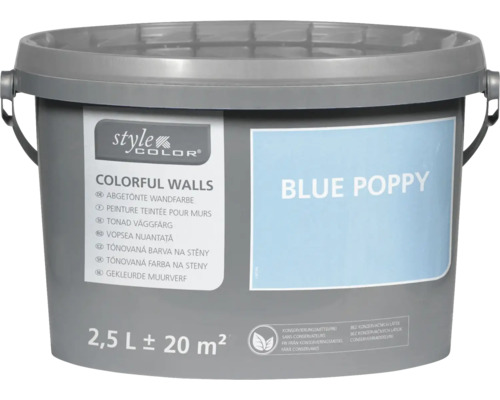 STYLECOLOR Muur- en plafondverf Blue Poppy 2,5 l