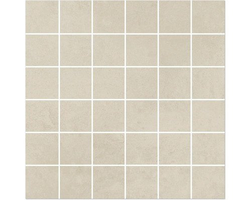 MIRAVA Mozaïek MANHATTAN ivoor Lappato 30 x 30 x 0,9 cm Mozaïektegel van keramiek