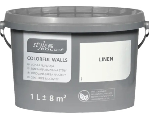 STYLECOLOR Colorful Walls Muur- en plafondverf Leinen 1 l Emmer muurverf