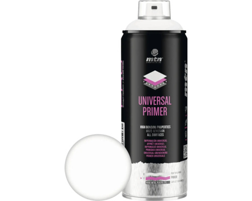 MTN Pro spuitlak universele primer wit 400 ml MTN Universele Primer spuitbus