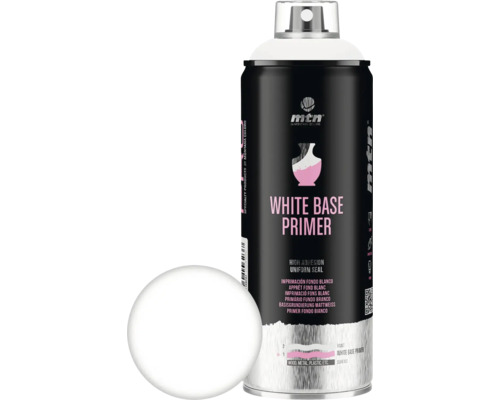 MTN Pro spuitlak basis primer mat wit 400 ml MTN Logo spuitbus primer wit