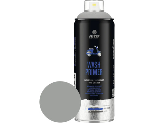MTN Pro spuitlak wash primer voor metaal grijs 400 ml Montana Colors Wash Primer grondverfspray