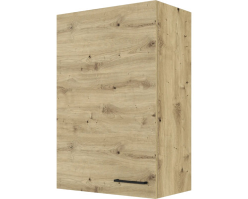 ANDY Moderne hangkast keuken in eiken sonoma-look, mat wit, ruime keukenkast met veel opbergruimte, 50 x 50 x 31 cm (b x h x d