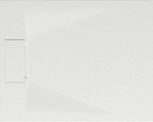 Witte douchebak met afvoergoot