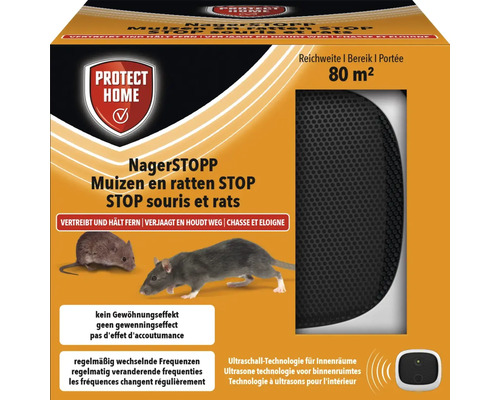 Protect Home Nagerstopp met ultrageluidtechnologie voor binnenruimtes tot 80 vierkante meter