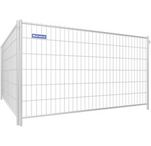 Bouwhek met draadgaas en Schelka logo