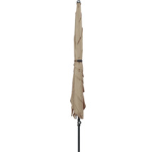 Gesloten parasol met frame