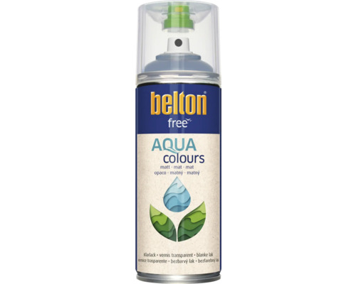BELTON Vernis spuitlak mat transparant 400 ml Belton Free Aqua Colours blanke lak spuitbus