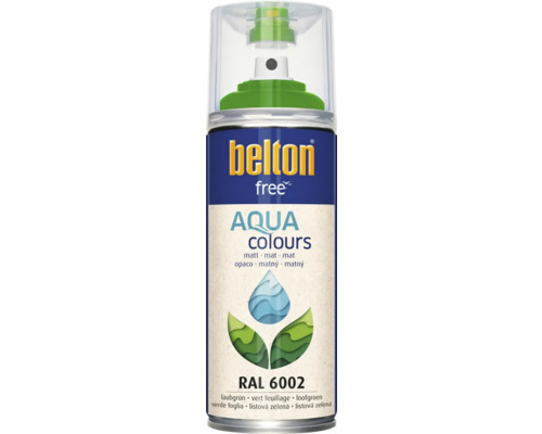BELTON Spuitlak PU watergedragen mat RAL 6002 groen 400 ml