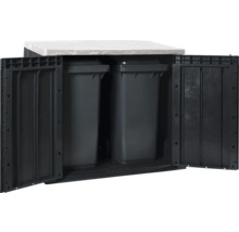 Containerberging kunststof antraciet 129,5x74,5x111 cm-thumb-1