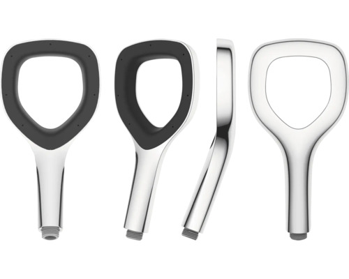 Handdouche met modern design, verschillende aanzichten