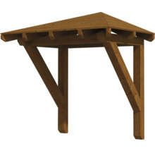 Houten overkapping voor de voordeur