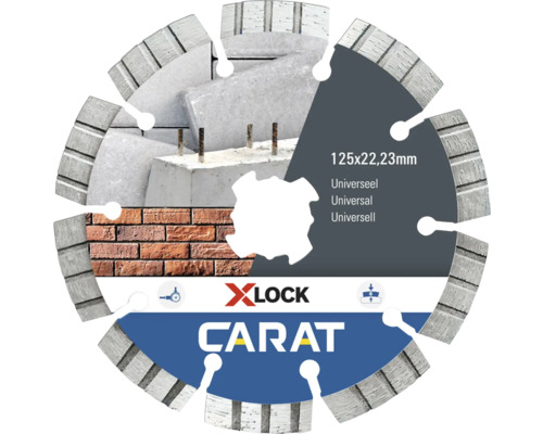 CARAT Diamantzaag X-Lock universeel Ø125x22,23 mm