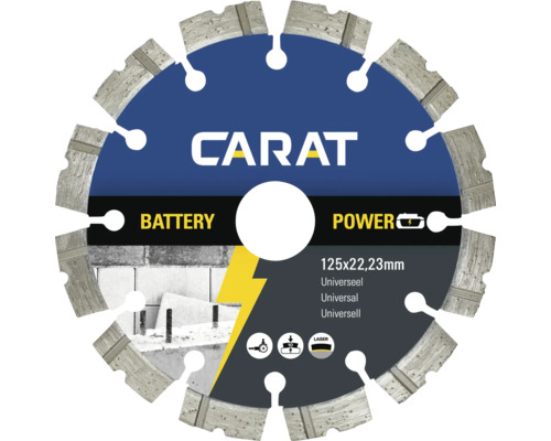 CARAT Diamantzaagblad Battery Power Ø125X22,23 mm