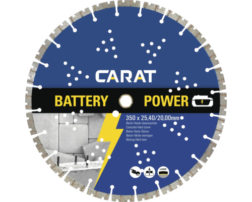 CARAT Diamantzaagblad Battery Power Ø350x25,4/20 mm