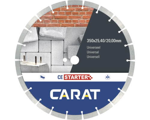 CARAT Diamantzaagblad universeel CE Ø350x25,4/20 mm