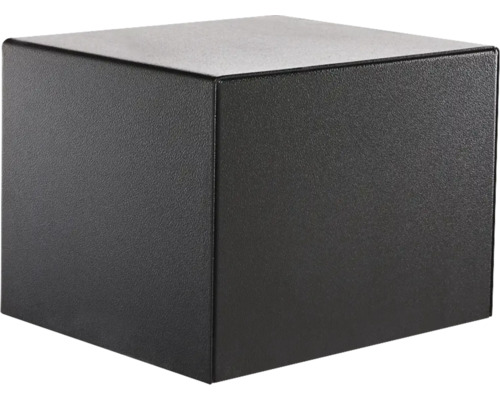 Zwarte kubus van metaal