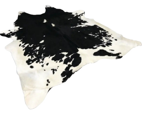 Zwart-wit gevlekte koeienhuid vloerkleed