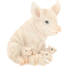Decoratief beeld zeug met biggen