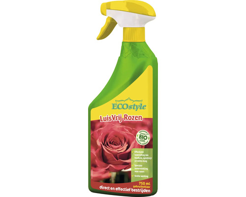 ECOSTYLE LuisVrij rozen gebruiksklaar 750 ml ECOstyle LuisVrij Rozen bestrijdingsmiddel in een 750 ml spuitfles