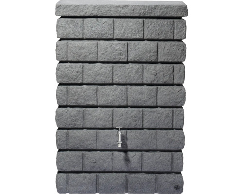 Regenton in steenlook met waterkraan