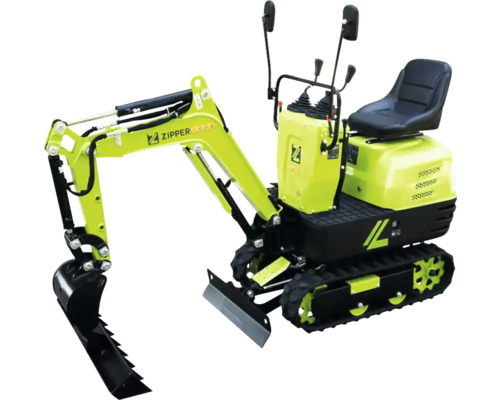 Compacte minigraver met schep