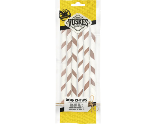 VOSKES Hondensnack Twist Stick rund M 6 st