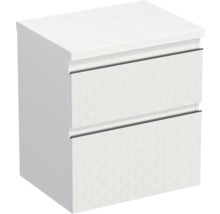 Witte badkameronderkast met twee lades