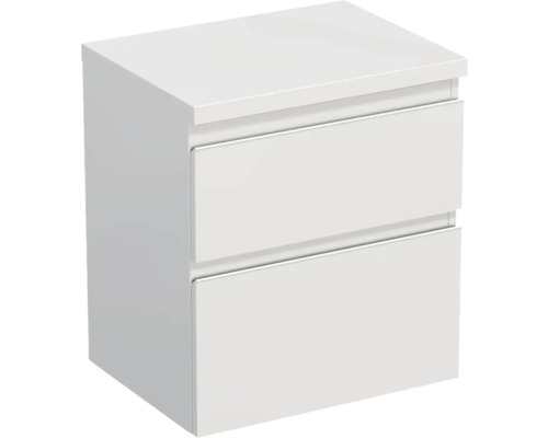 JUNGBORN Wastafelonderkast Trenta 64,6x56,7 cm wit glans witte greep