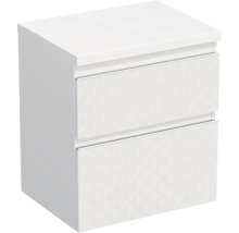 Witte badkameronderkast met twee laden