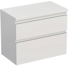 Witte wastafelonderkast met twee lades