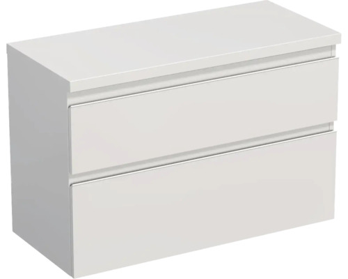 JUNGBORN Wastafelonderkast Trenta 64,6x96,7 cm wit glans witte greep