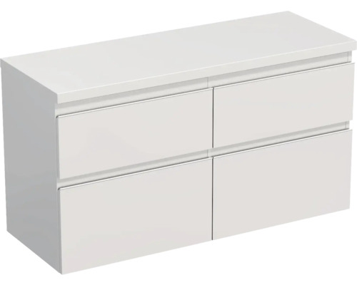 JUNGBORN Wastafelonderkast Trenta 64,6x116,7 cm wit glans witte greep