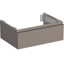JUNGBORN Wastafelonderkast Trenta 26x70 cm basalto glans zwarte greep