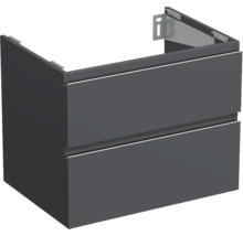 JUNGBORN Wastafelonderkast Trenta 56x70 cm antraciet mat zilveren greep