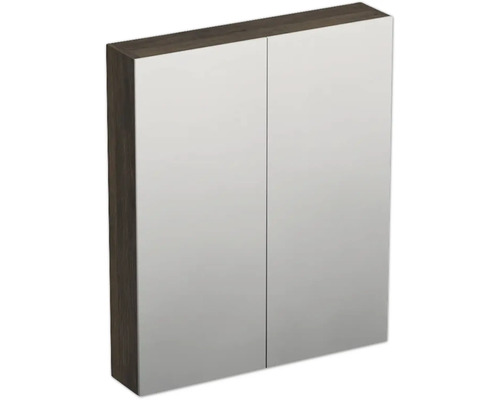 JUNGBORN Spiegelkast 2-deurs Trenta 60x72x14,4 cm gladstone tabacco eiken