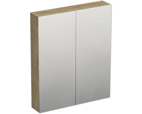 JUNGBORN Spiegelkast Trenta 72x60x14,4 cm halifax eiken naturel