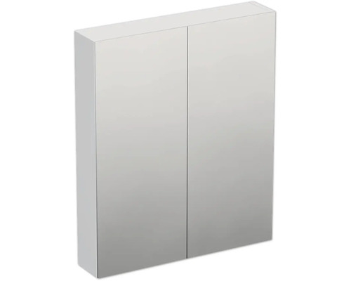 JUNGBORN Spiegelkast 2-deurs Trenta 60x72x14,4 cm wit hoogglans