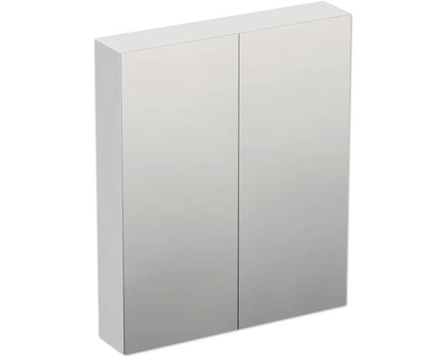 JUNGBORN Spiegelkast 2-deurs Trenta 60x72x14,4 cm wit mat