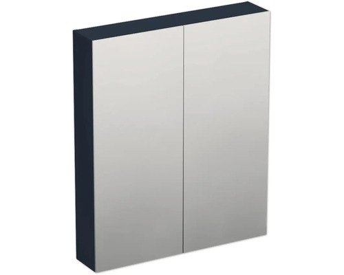 JUNGBORN Spiegelkast 2-deurs Trenta 60x72x14,4 cm blauw marino mat