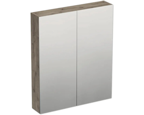 JUNGBORN Spiegelkast Trenta 72x60x14,4 cm wellington eiken