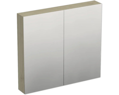 JUNGBORN Spiegelkast 2-deurs Trenta 80x72x14,4 cm kendal eiken naturel