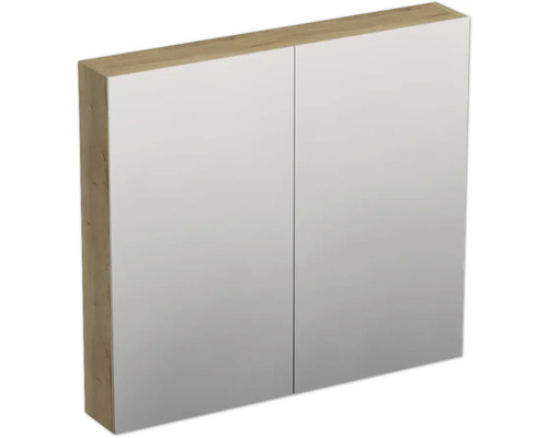 JUNGBORN Spiegelkast Trenta 72x80x14,4 cm halifax eiken naturel