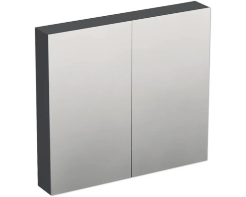 JUNGBORN Spiegelkast Trenta 72x80x14,4 cm antraciet mat